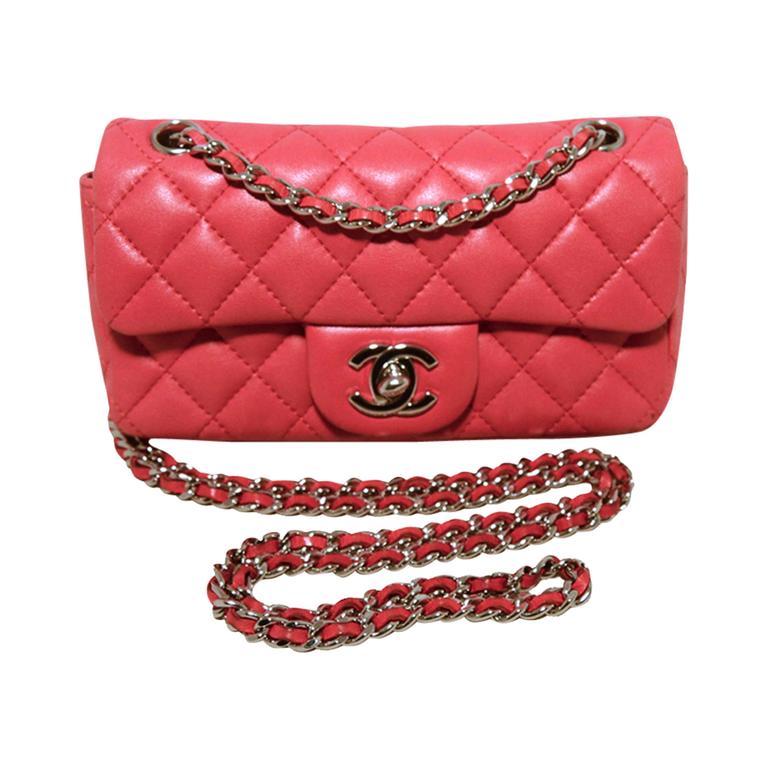 chanel dark pink mini