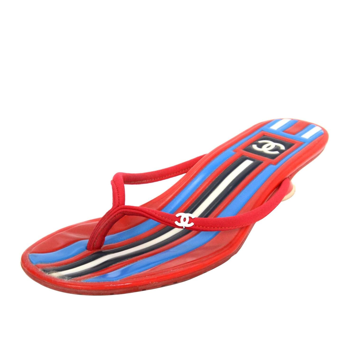 chanel kitten heel sandals