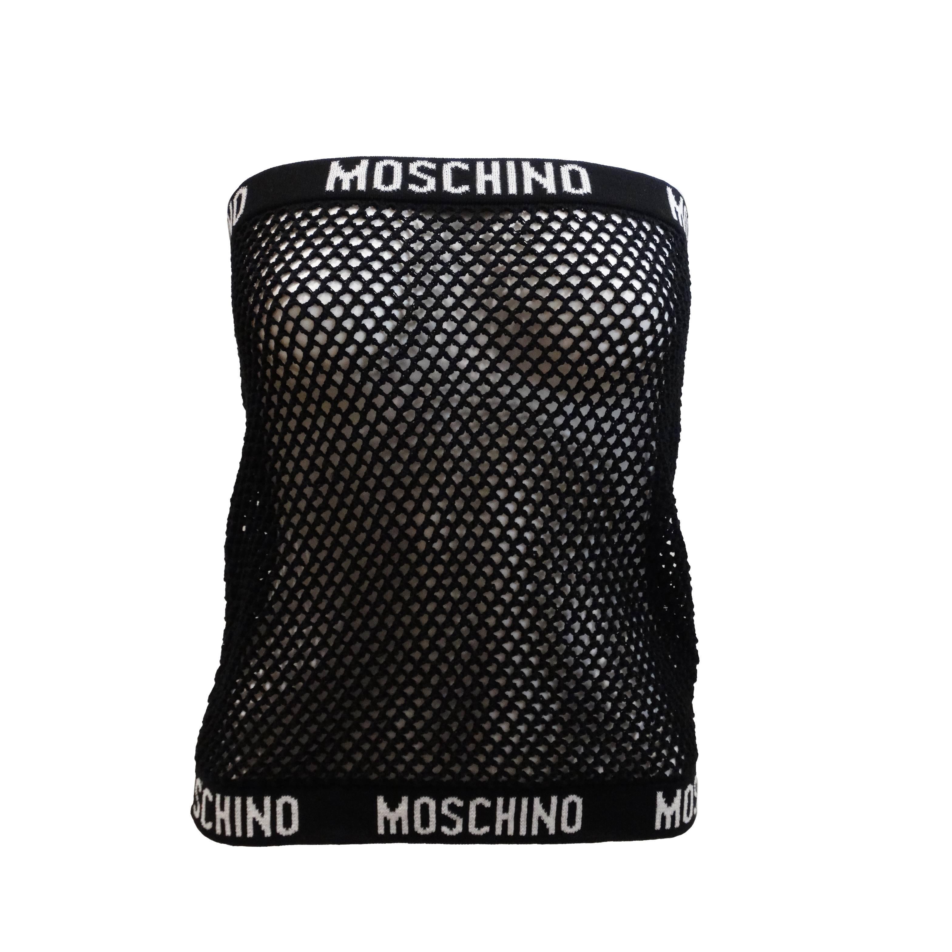 2015 Moschino Fishnet Tube Top