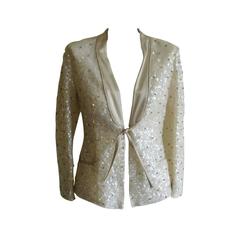 Alberta Feretti Embellished Tuxedo Jacket 6
