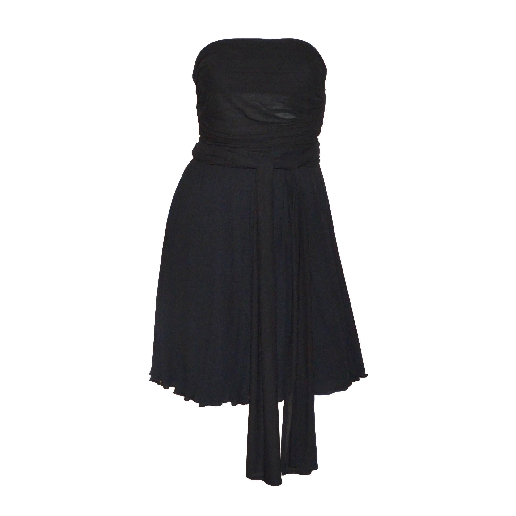 YSL Yves Saint Laurent - Ensemble haut/jupe en jersey mat, vintage, années 1970