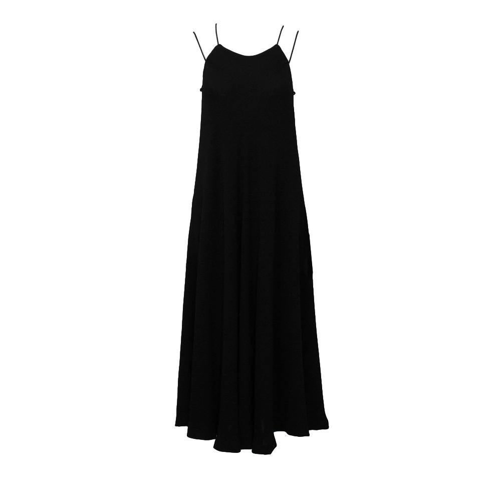 1970's Halston Double Strap Evening Dress at 1stDibs