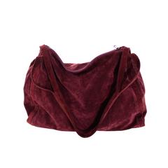 Donna Karan New York Vintage Handbag Suede Burgundy Large Bag