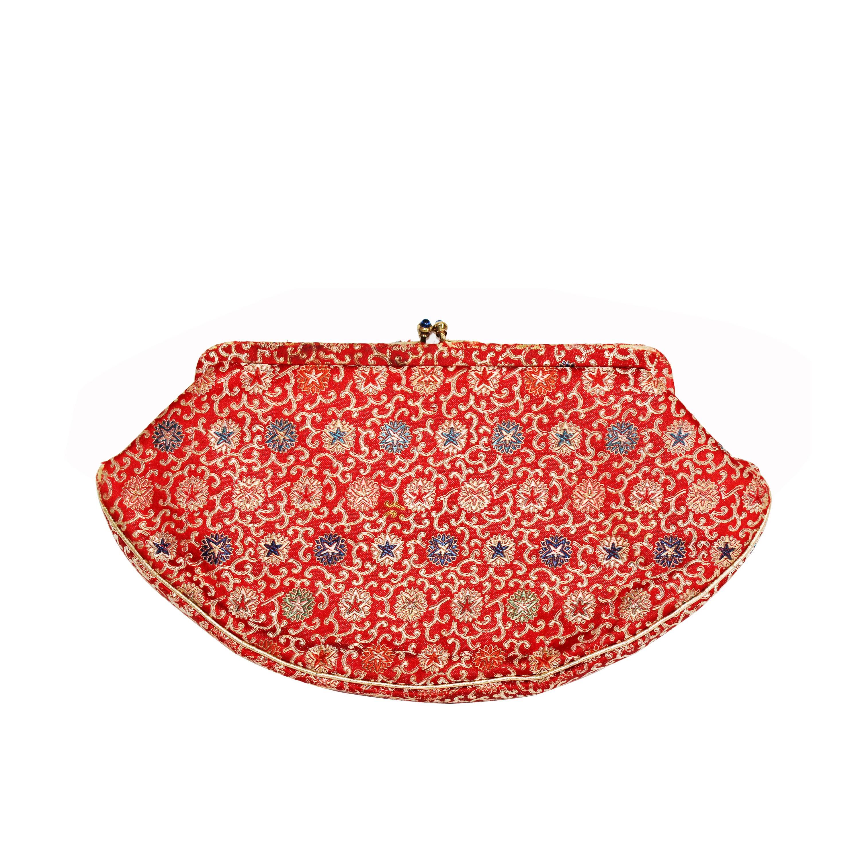 Unique Art Deco Flower Clutch