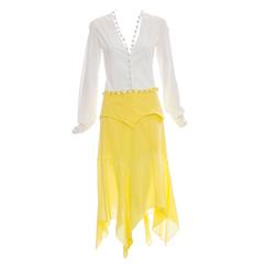 Tom Ford For Yves Saint Laurent Silk Cotton Skirt Suit, Spring - Summer 2004