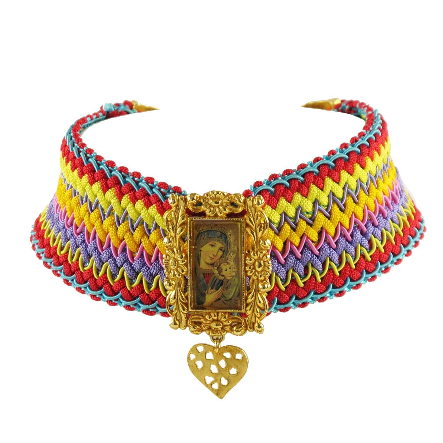 Rare Christian Lacroix Paris 1980s Couture Necklace