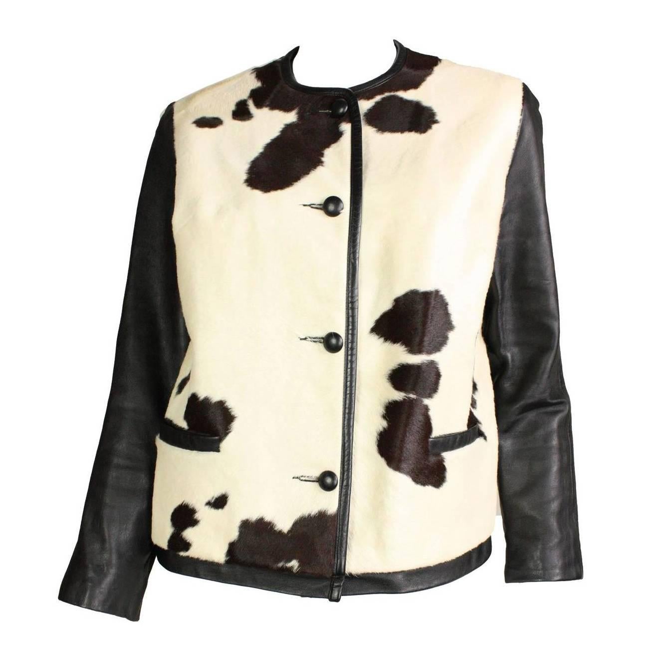 1960's Cowhide & Leather Jacket