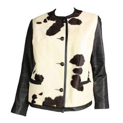 Vintage 1960's Cowhide & Leather Jacket