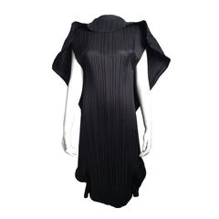 Issey Miyake White Label Black Pleated Dress