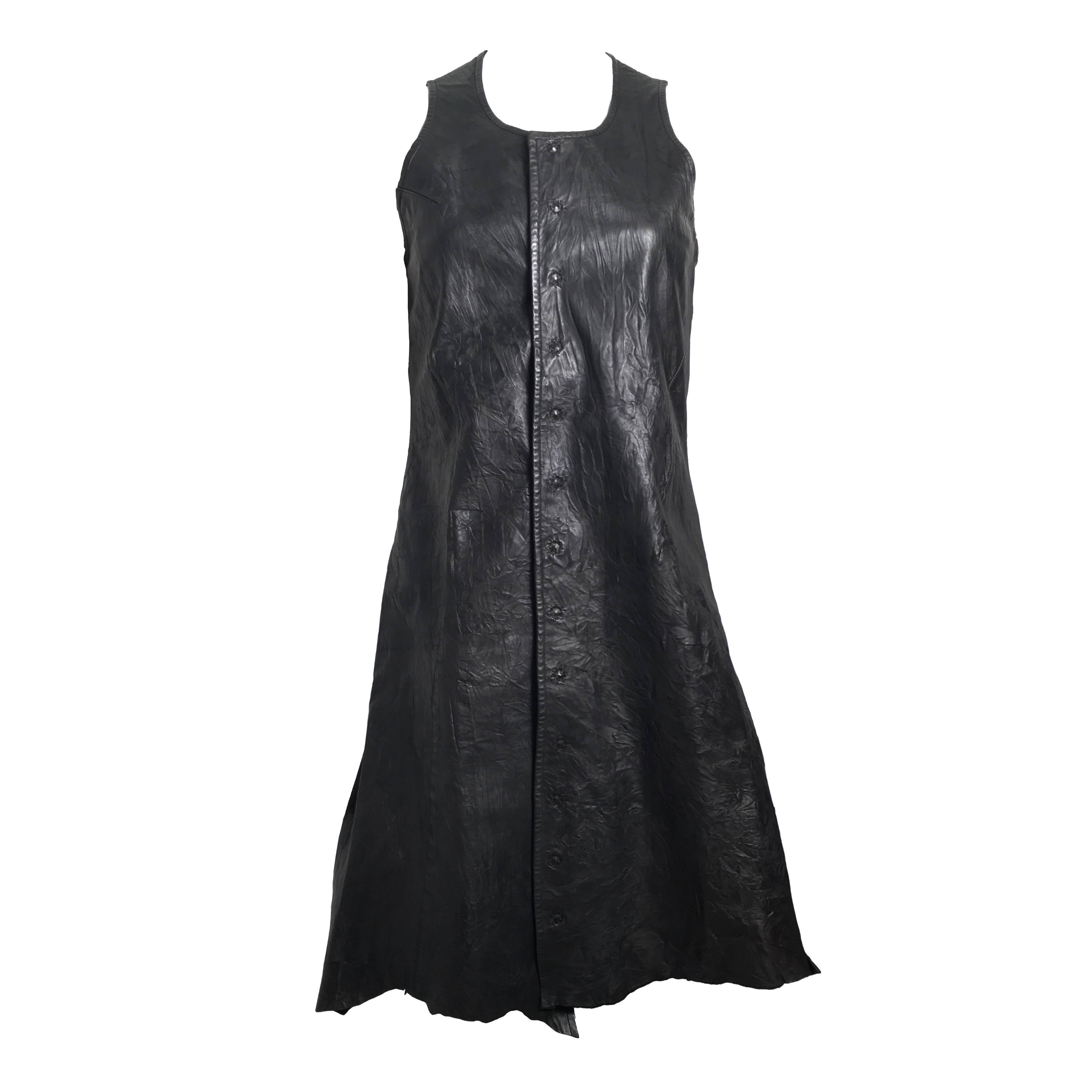 Junya Watanabe Comme des Garcons Leather Dress For Sale