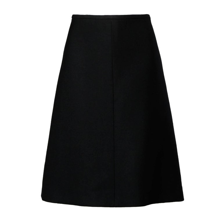 Louis Feraud Vintage Black Wool A-Line Skirt at 1stDibs | louis feraud ...