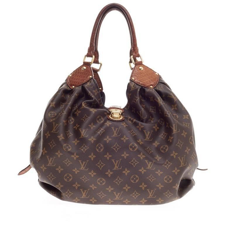 Louis Vuitton XL Hobo Monogram Canvas and Alligator at 1stdibs