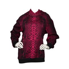 Christopher Kane Pink & Black Snake Pattern Longsleeve Sweatshirt