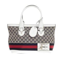 Gucci Web Heritage Tote GG Canvas Medium