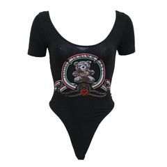 Moschino Teddy Bear Black Leotard, C. 1990S 6