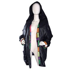 Vintage 1990s Jean Charles de Castelbajac Hooded Raincoat Rain Jacket / Coat