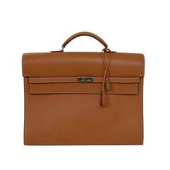 Gold Epsom Kelly Depeches 36 Briefcase, 2016