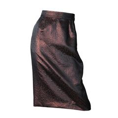 Vintage Yves Saint Laurent Lamé Skirt