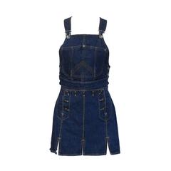 Gaultier Jeans Denim Bib and MIni Skirt 6