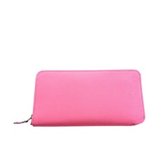 Hermes Rose Confetti Pink Silk-In Wallet Silk Interior Della Cavalleria Gift