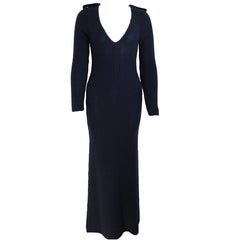 Vintage Tom Ford For Gucci Navy Maxi Dress