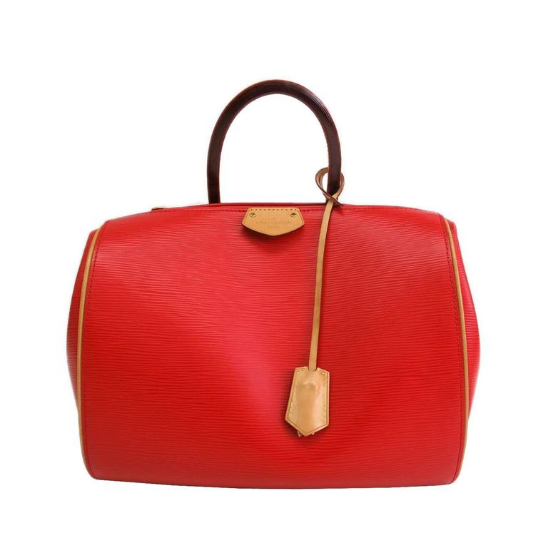 Louis Vuitton Red Epi Leather Doc BB Satchel Bag with Removable Shoulder Strap at 1stdibs