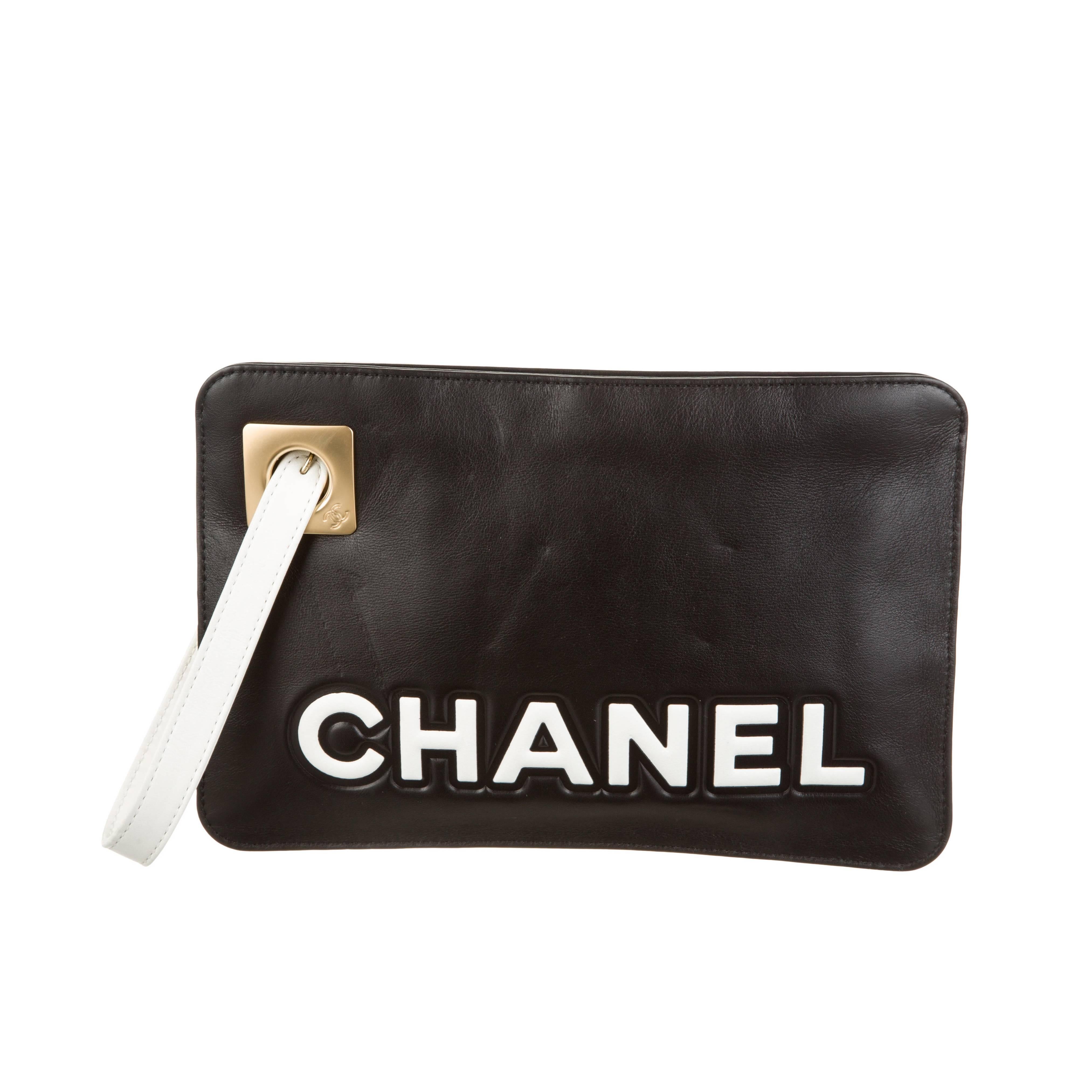 Rare Chanel Camellia Wristlet Clutch