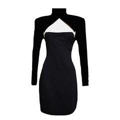 Carolyne Roehm Black Cocktail Dress 