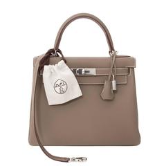 NEU Hermès Kelly 28 Etoupe PHW Togo