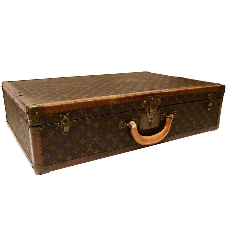 Louis Vuitton Vintage Monogram 70cm Hard Suitcase For Sale at 1stDibs