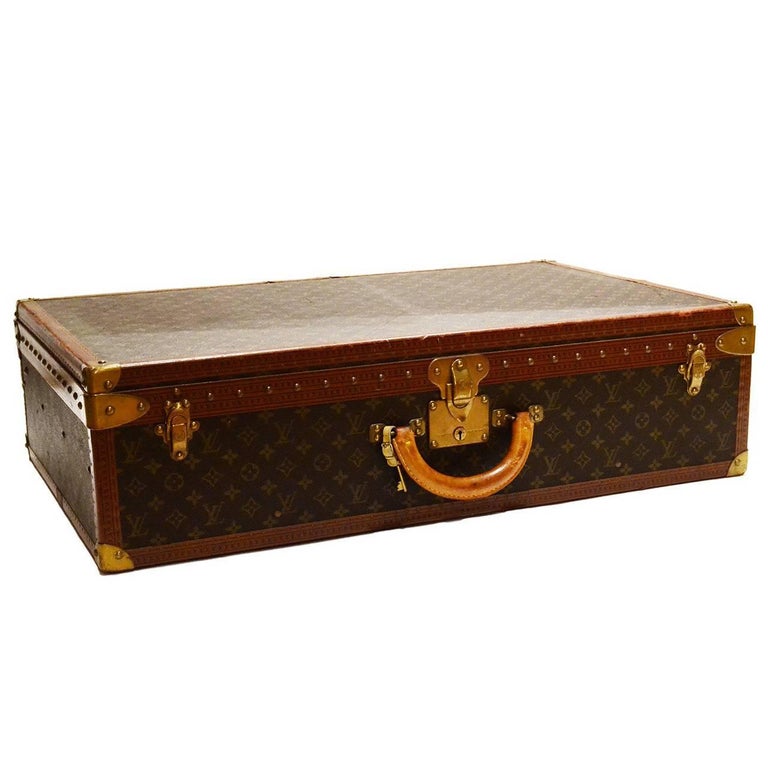 Louis Vuitton Vintage Monogram 80cm Hard Suitcase For Sale at 1stdibs