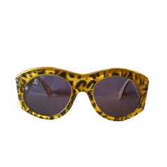 Vintage Christian Lacroix Leopard Print Sunglasses - circa 1980s