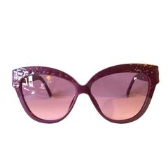 Vintage Dior Sunglasses Crocodile Plum Sunglasses
