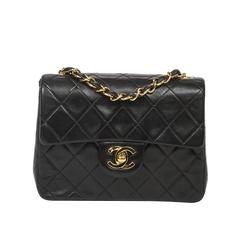 Chanel Classic Mini Flap 17 Black Quilted Leather