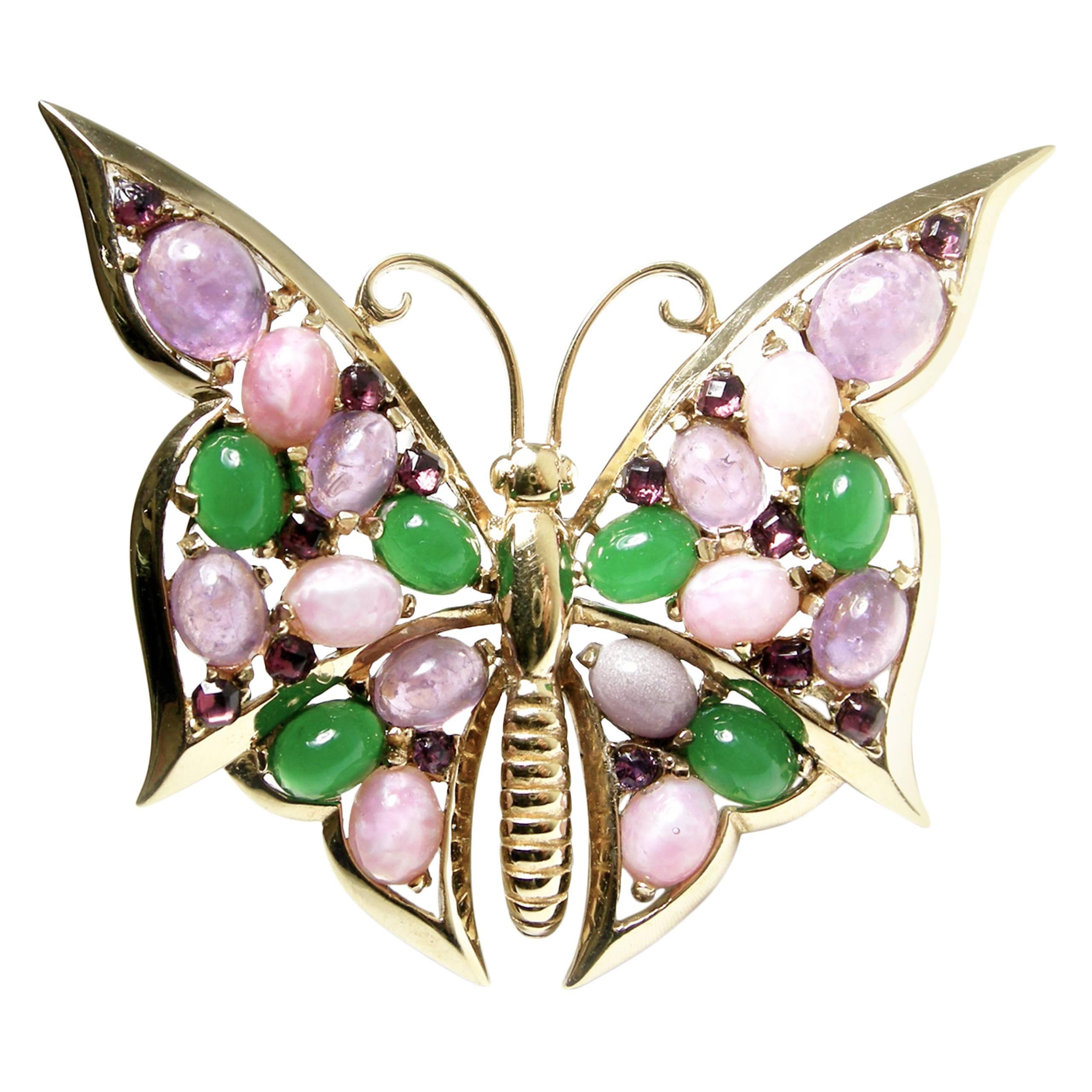 Vintage 60s Boucher Butterfly Pin