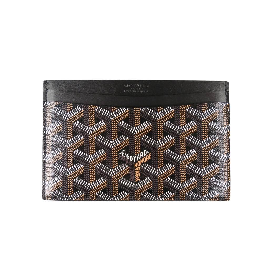 GOYARD Brand New Brown Vector Leather Rectangle Card Holder Wallet