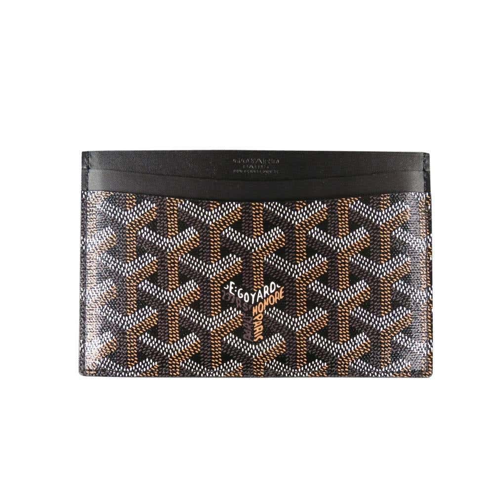 GOYARD Brand New Brown Vector Leather Rectangle Card Holder Wallet at ...