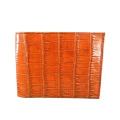 MOORE & GILES Brand New Tan Alligator Skin Men's Wallet