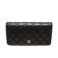 Chanel Black Quilted Lambskin Bifold CC Wallet
