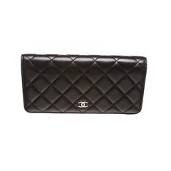 Chanel Black Quilted Lambskin CC Wallet 