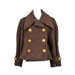 Vintage Chanel Brown Wool Jacket 