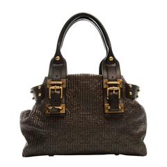 Louis Vuitton Brown and Gold Quilted Leather Handbag