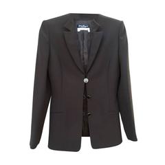 Salvatore Ferragamo Chocolate Brown Button Up Jacket 1