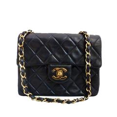 Chanel Blue Leather Timeless Crossbody Bag