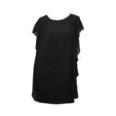 Fendi Silk Black Butterfly Sleeve Dress