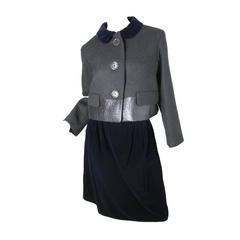 Retro Louis Vuitton Wool and Velvet Suit