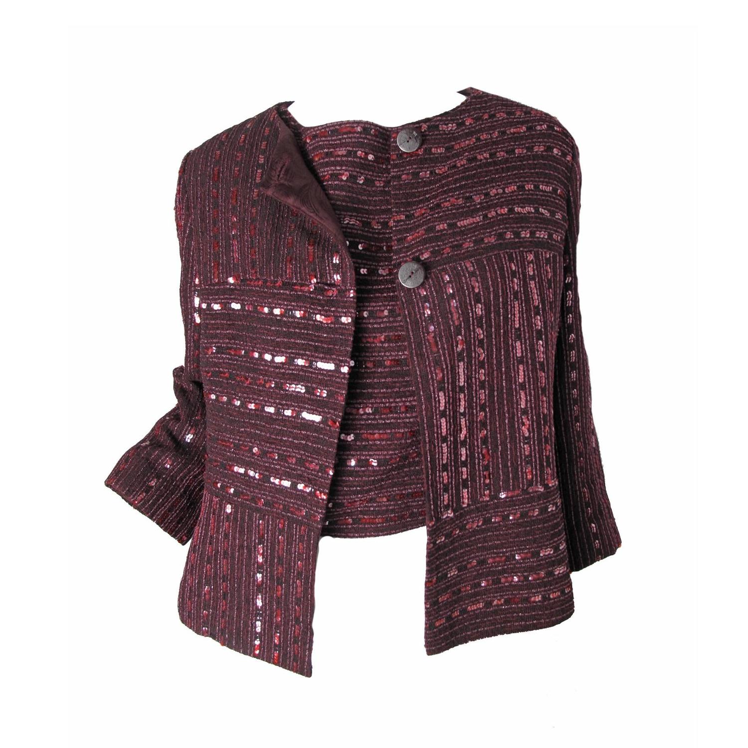 Chanel Sequin Twin Set Jacket and Top at 1stdibs