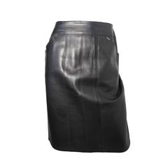 Chanel Black Leather Skirt 2