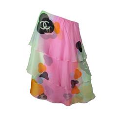 Chanel Silk Tiered Skirt Chanel Silk Tiered Skirt