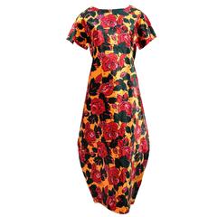 COMME DES GARCONS 'The future's in two dimensions' flat cut floral dress